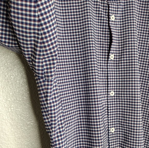 Mizzen+Main Leeward Men's Plaid Long Sleeve Button Down Dress Shirt Size XL - Picture 7 of 12